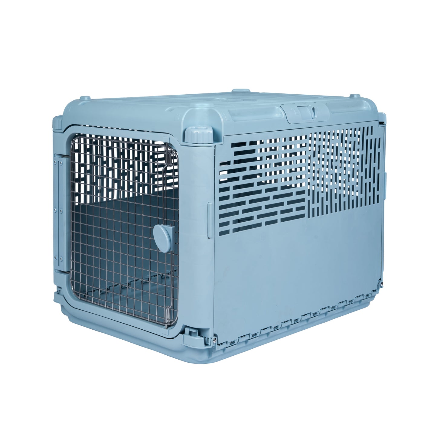 Sport Pet Designs, Dog Kennels, 30" Collapsible Plastic Pet Kennel/Crate, Blue, Medium