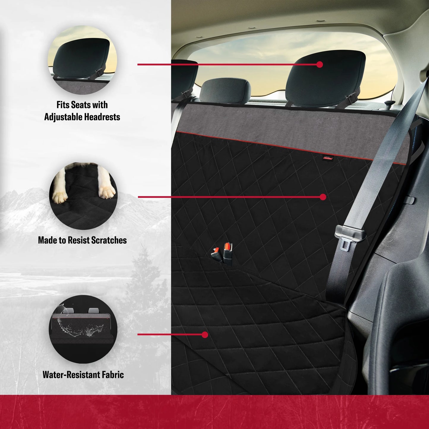 4-Piece Universal Automotive Seat Covers Pet Protection Kit, 41840WDI