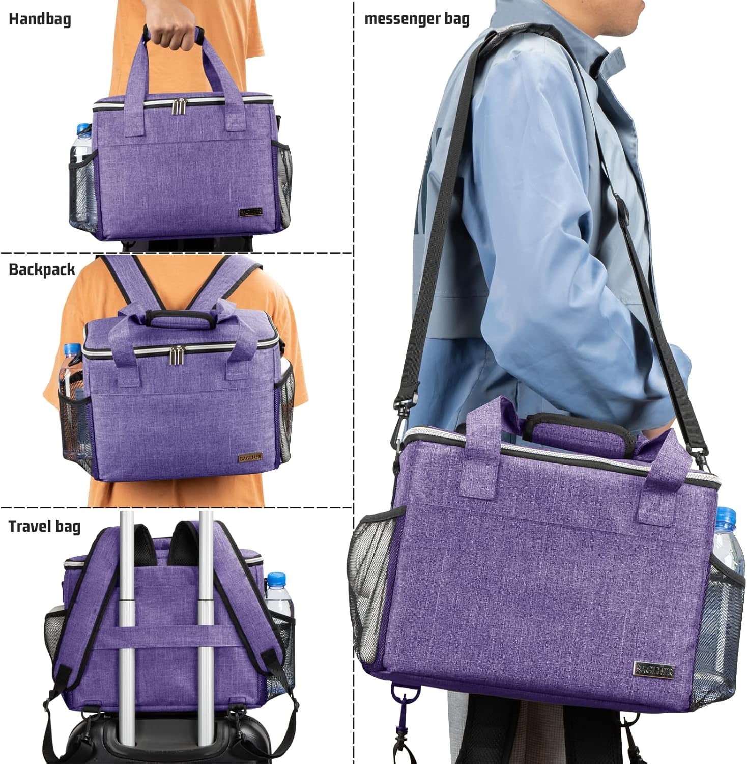 Dog Travel Bag Backpack Pet Supplies Backpack 5-Piece Set with Shoulder Strap 2 Lined Pet Food Containers 4 Foldable Feeding Bowls Essential Kit for Pet Travel