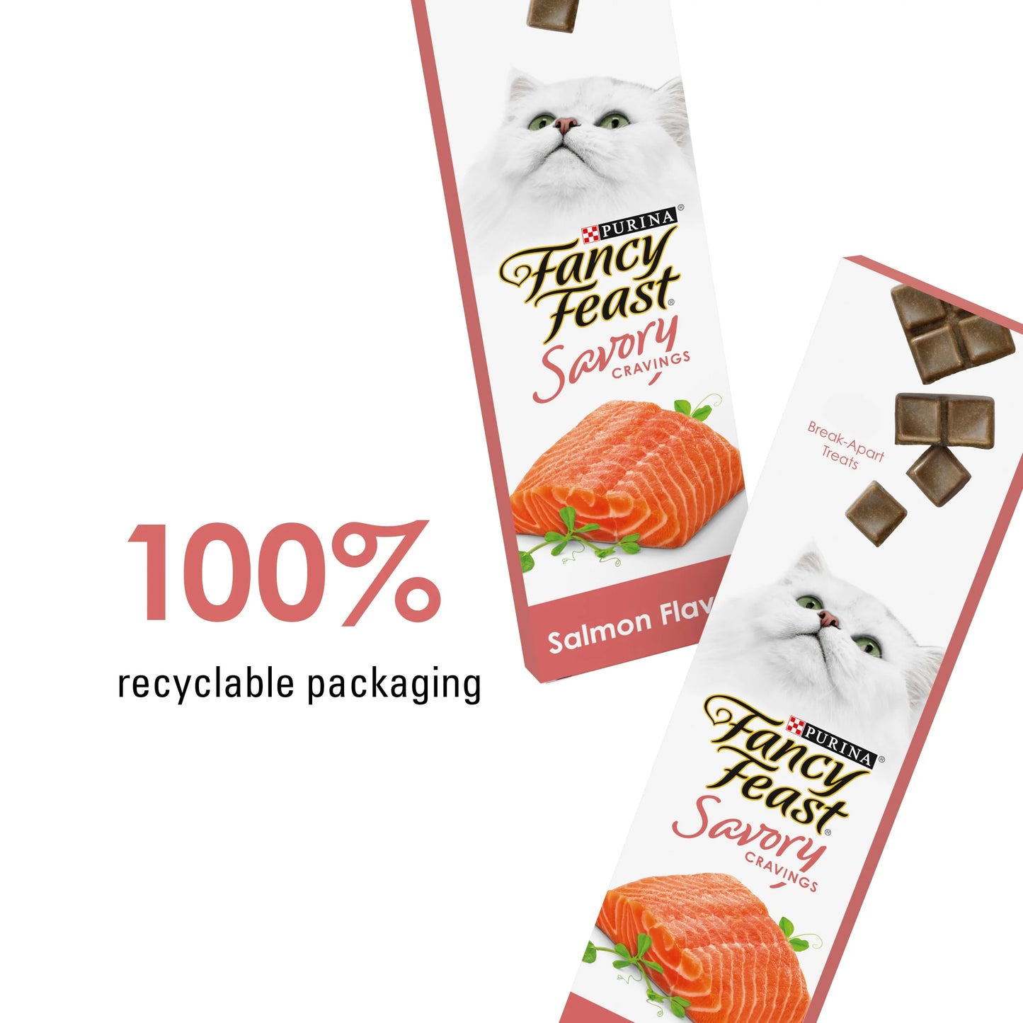 Purina  Savory Cravings, Soft Cat Treats, Salmon, 1 Oz Box