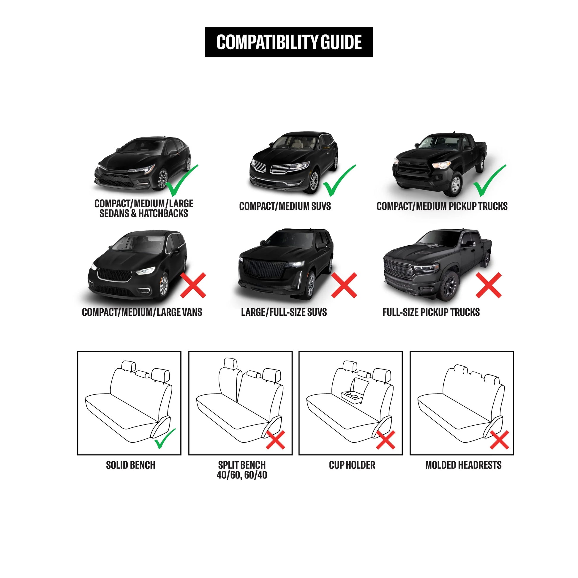 4-Piece Universal Automotive Seat Covers Pet Protection Kit, 41840WDI