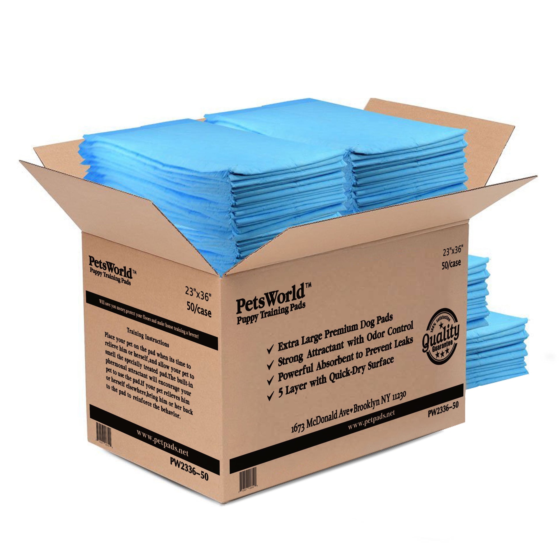 23X36 Extremely Strong Puppy Training Pads, 50 Count