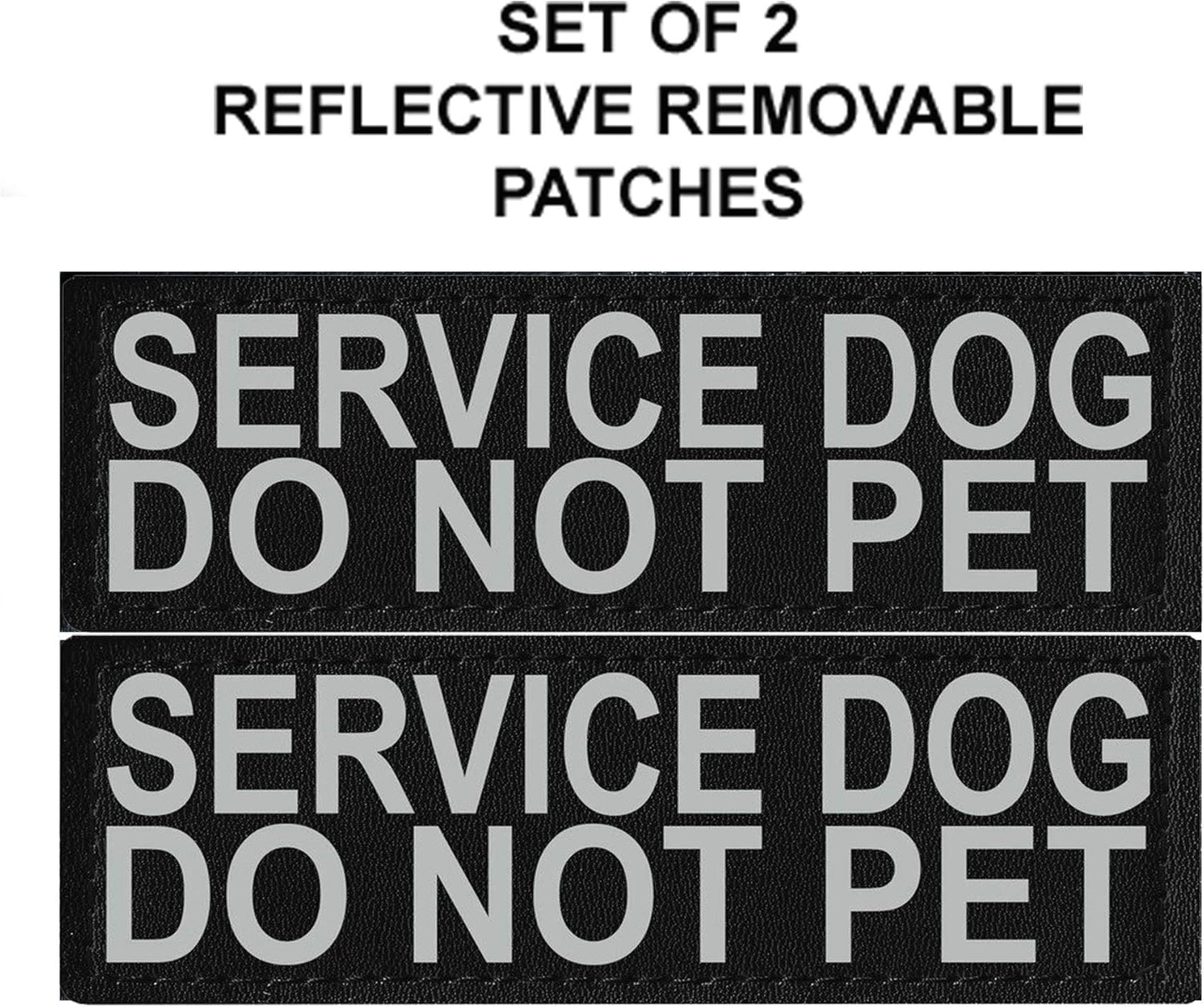 Service Dog Mesh Vest Harness Cool Comfort Nylon Purchase Comes with 2 Reflective Service Dog DO NOT PET Removable Patches. Please Measure Your Dog before Ordering