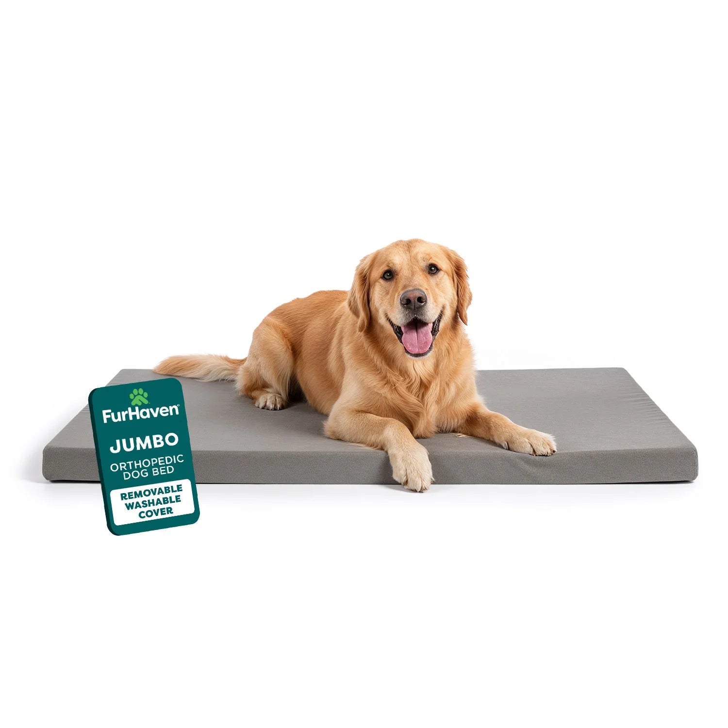 Pet Products Mattress Edition Large Memory Foam Dog Kennel & Crate Mat, Gray