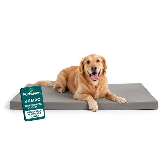 Pet Products Mattress Edition Large Memory Foam Dog Kennel & Crate Mat, Gray